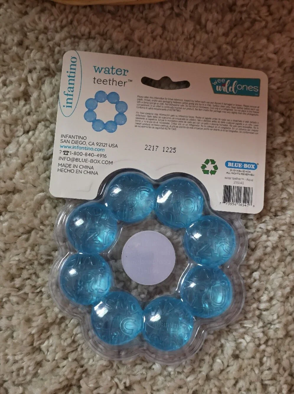 Infantino Blue Ring Water Teether